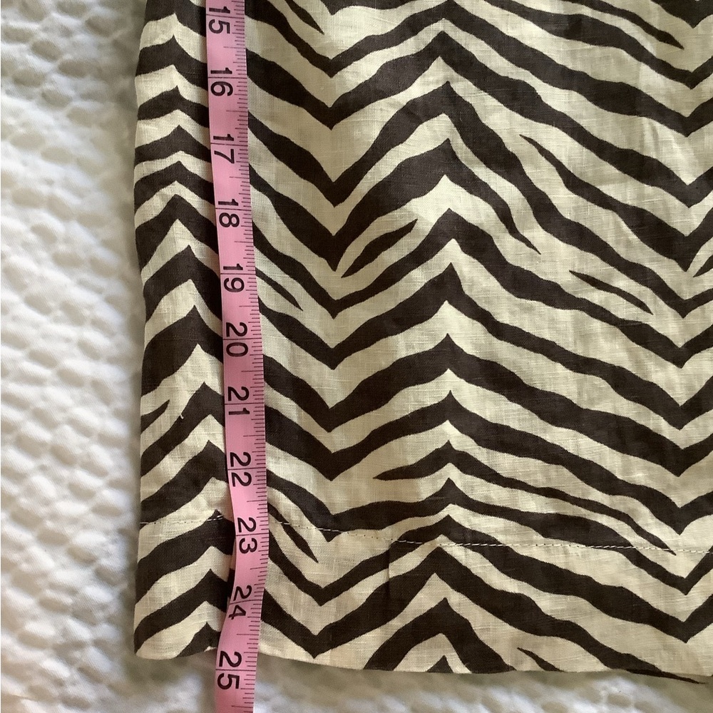 Zebra Print Wide Leg Pants — Black/brown  & Cream - Picture 3 of 5